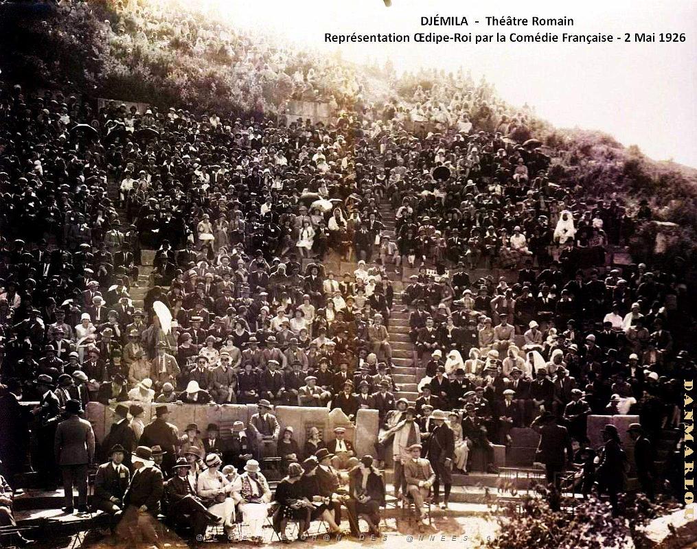 Djemila - Theatre Romain - Oedipe-Roi par la Comedie Francaise - - 2 Mai 1926 - 01 .jpg